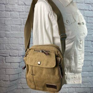Harwish New in the Bag Canvas Utility Adjustable Crossbody